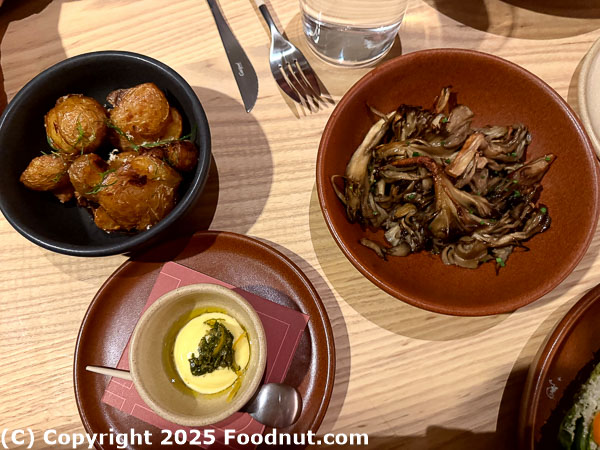 Arquet San Francisco sides smoked potatoes hen of the woods