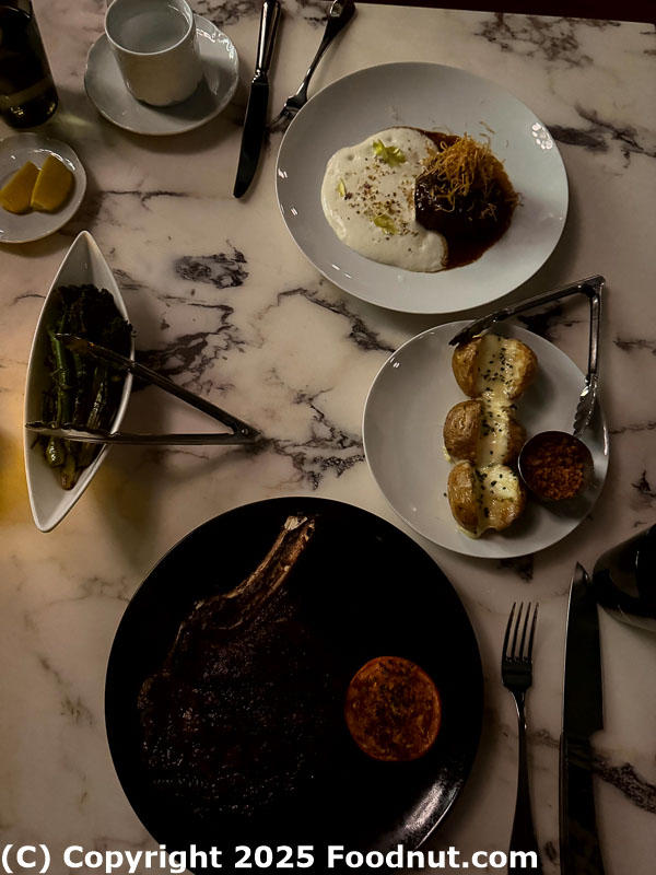 Bourbon Steak San Francisco ribeye steak short rib