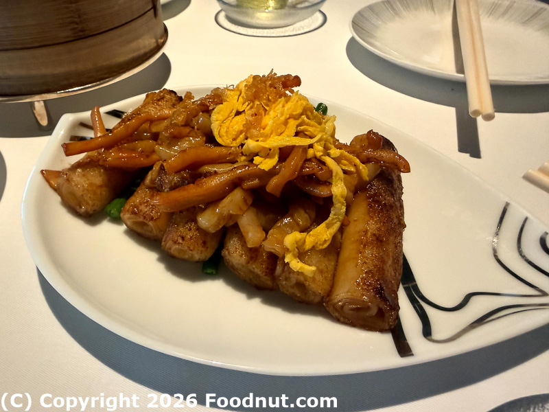 Lai Ching Heen Wok seared rice flour cannelloni