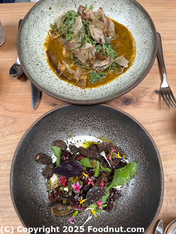 The Progress San Francisco seaweed noodles morel mushrooms
